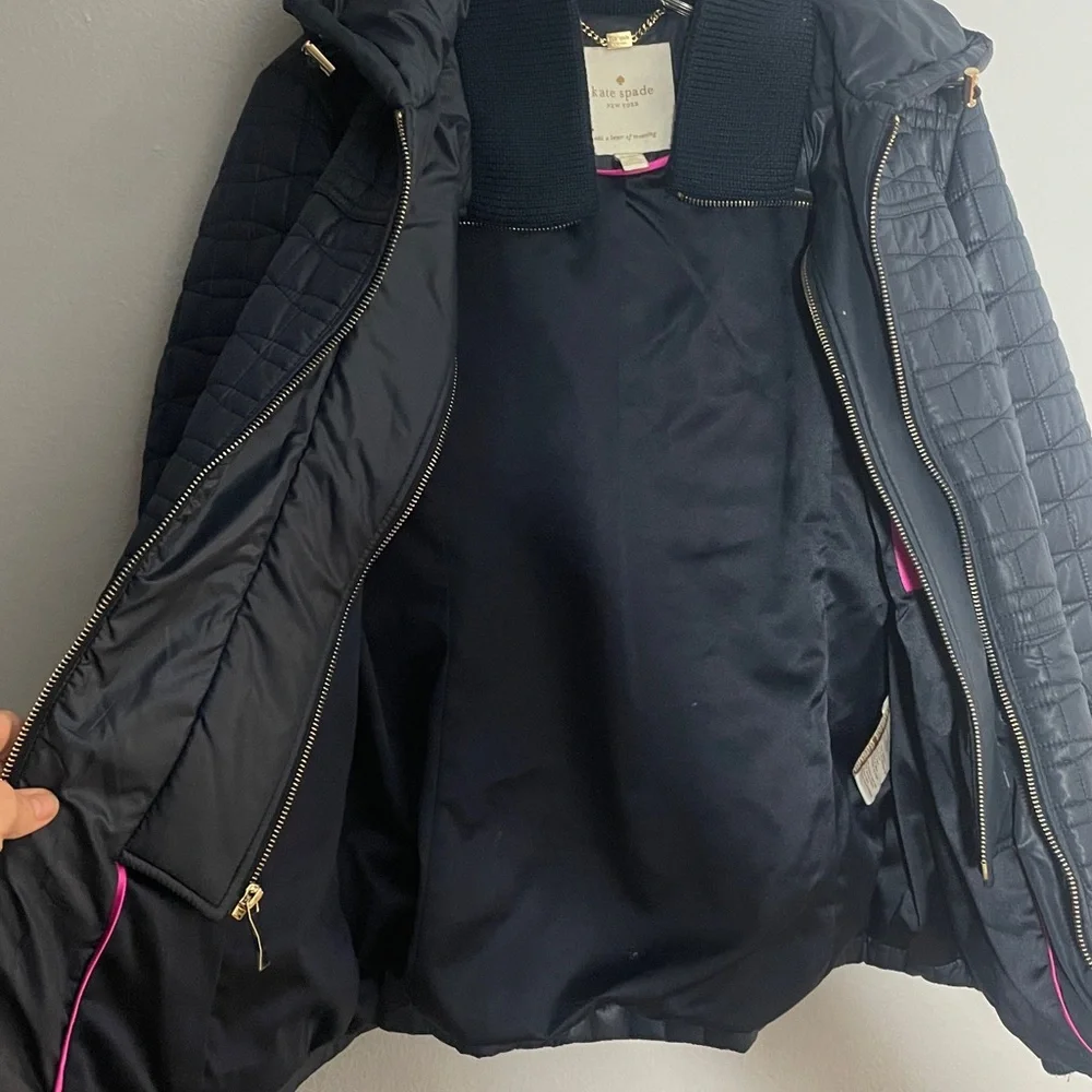 Kate Spade Quilted‎ Coat Size Large